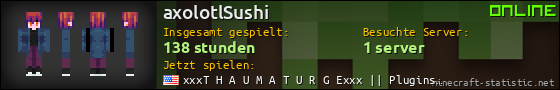 Benutzerleisten 560x90 für axolotlSushi