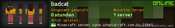 Benutzerleisten 560x90 für badcat