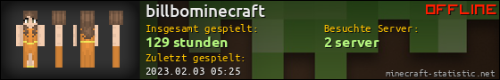 Benutzerleisten 560x90 für billbominecraft