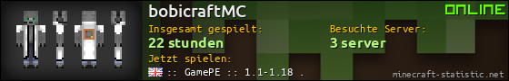 Benutzerleisten 560x90 für bobicraftMC