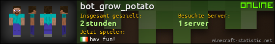 Benutzerleisten 560x90 für bot_grow_potato