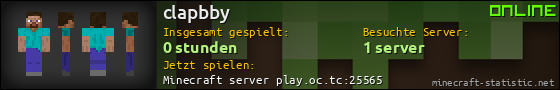 Benutzerleisten 560x90 für clapbby