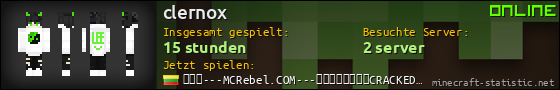 Benutzerleisten 560x90 für clernox