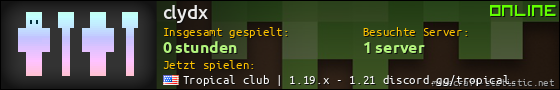 Benutzerleisten 560x90 für clydx
