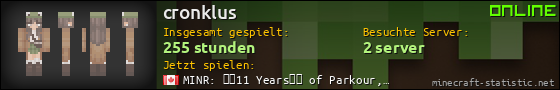 Benutzerleisten 560x90 für cronklus