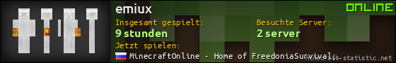 Benutzerleisten 560x90 für emiux