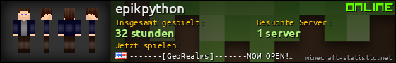 Benutzerleisten 560x90 für epikpython