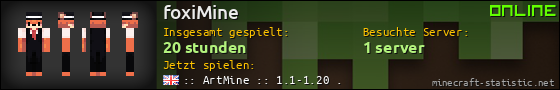 Benutzerleisten 560x90 für foxiMine