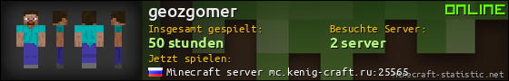 Benutzerleisten 560x90 für geozgomer