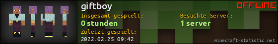 Benutzerleisten 560x90 für giftboy