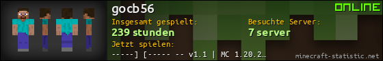 Benutzerleisten 560x90 für gocb56