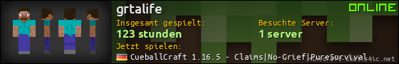 Benutzerleisten 560x90 für grtalife