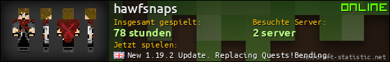 Benutzerleisten 560x90 für hawfsnaps