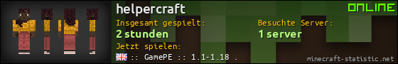 Benutzerleisten 560x90 für helpercraft