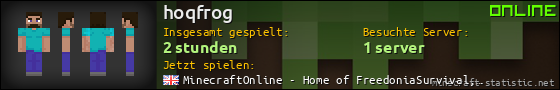 Benutzerleisten 560x90 für hoqfrog