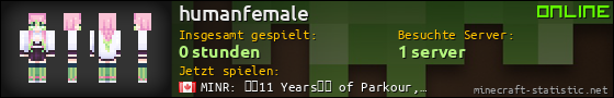 Benutzerleisten 560x90 für humanfemale