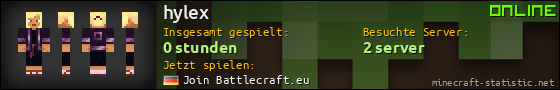 Benutzerleisten 560x90 für hylex