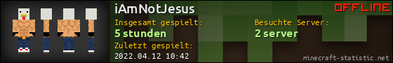 Benutzerleisten 560x90 für iAmNotJesus