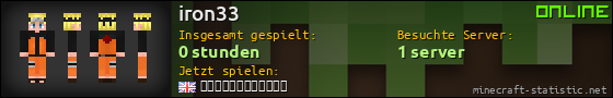 Benutzerleisten 560x90 für iron33