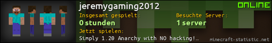 Benutzerleisten 560x90 für jeremygaming2012