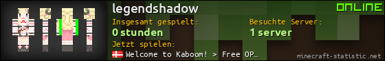 Benutzerleisten 560x90 für legendshadow