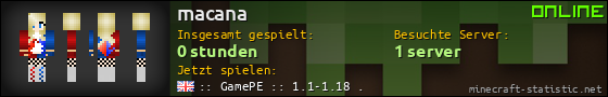 Benutzerleisten 560x90 für macana