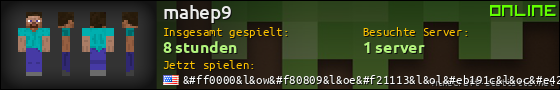 Benutzerleisten 560x90 für mahep9