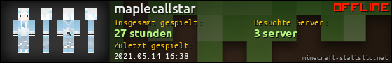 Benutzerleisten 560x90 für maplecallstar