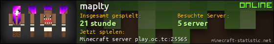Benutzerleisten 560x90 für maplty