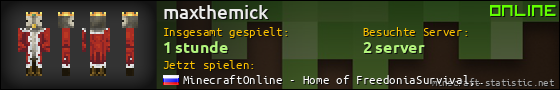 Benutzerleisten 560x90 für maxthemick