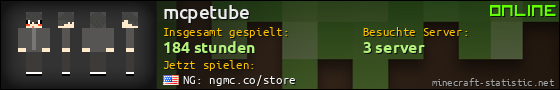 Benutzerleisten 560x90 für mcpetube