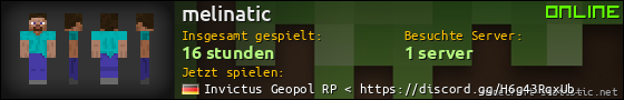 Benutzerleisten 560x90 für melinatic