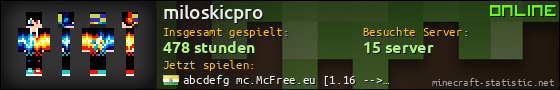 Benutzerleisten 560x90 für miloskicpro