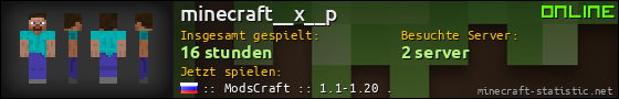 Benutzerleisten 560x90 für minecraft__x__p