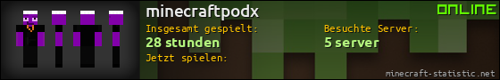 Benutzerleisten 560x90 für minecraftpodx