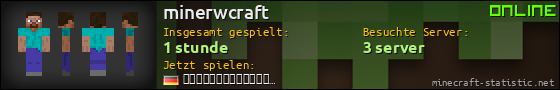 Benutzerleisten 560x90 für minerwcraft