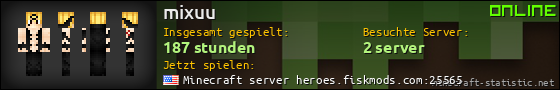 Benutzerleisten 560x90 für mixuu