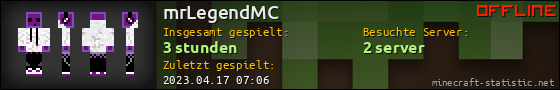 Benutzerleisten 560x90 für mrLegendMC