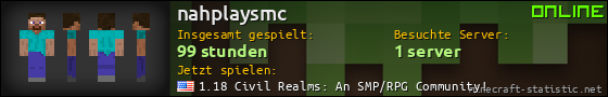 Benutzerleisten 560x90 für nahplaysmc