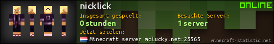 Benutzerleisten 560x90 für nicklick