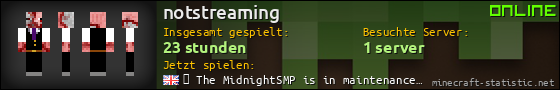 Benutzerleisten 560x90 für notstreaming