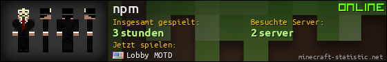 Benutzerleisten 560x90 für npm