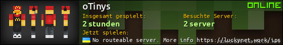 Benutzerleisten 560x90 für oTinys