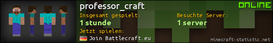 Benutzerleisten 560x90 für professor_craft