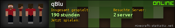 Benutzerleisten 560x90 für qBlu