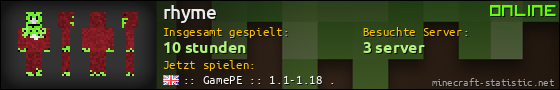 Benutzerleisten 560x90 für rhyme