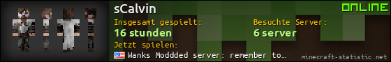 Benutzerleisten 560x90 für sCalvin