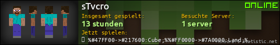 Benutzerleisten 560x90 für sTvcro