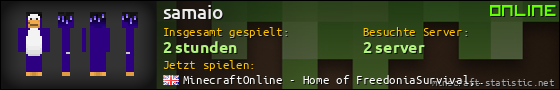 Benutzerleisten 560x90 für samaio