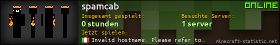 Benutzerleisten 560x90 für spamcab
